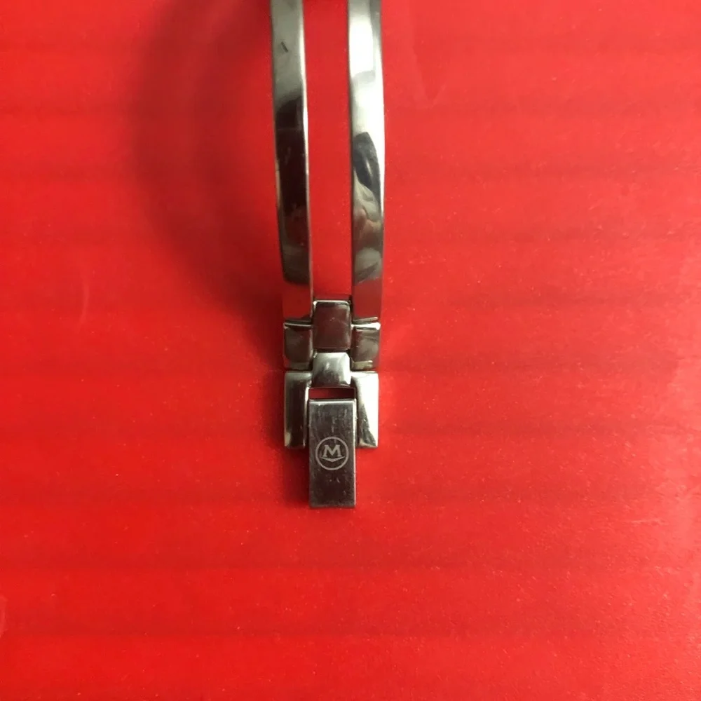 Movado Amorosa Stainless Steel Bangle Ladies Dress Watch with Black Museum Dial